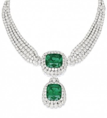 #CARTIER #Emerald #Diamond #Necklace