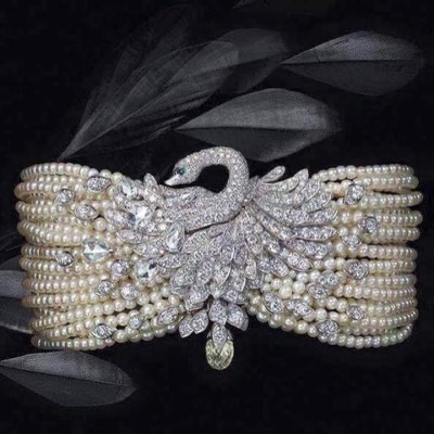 #CARTIER #Girocollo Cigno #1920 #diamonds