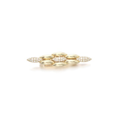 #CARTIER #Gold #diamond #brooch #'Gentiane'