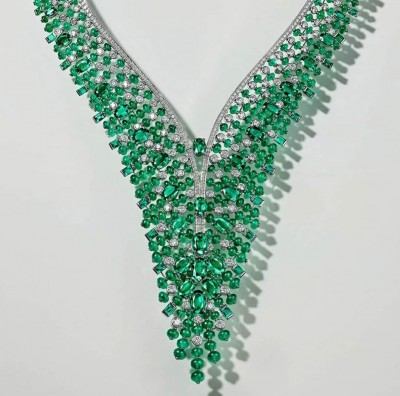 CARTIER #Necklace #Emerald #Diamond