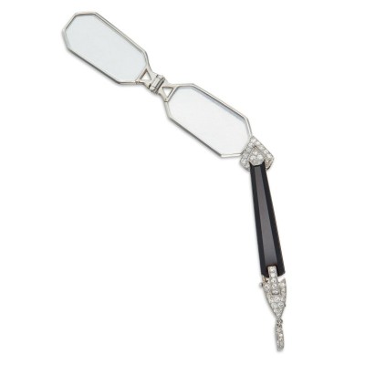 #CARTIER #Onyx and Diamond Lorgnette
