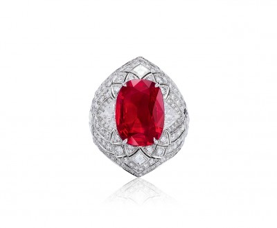 #CARTIER #RARE AND EXCEPTIONAL 8.388 CARAT BURMESE RUBY AND DIAMOND RING