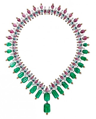 CARTIER #Rubelliie #GernatSpessartite #Turquoises #Onyx #Diamants #Collier
