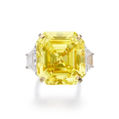 #CARTIER #ancy vivid yellow diamond ring #diamant jaune #地亞 #艷彩黃色鑽石戒指