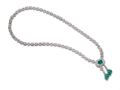 #CARTIER #emerald #diamond #sautoir #circa 1930 #卡地亞 #祖母綠配鑽石長項鏈