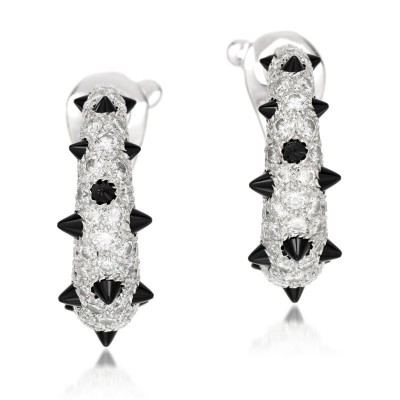 #CARTIER #onyx #diamond #diamant #earrings