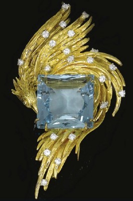 #CHAUMET #Broche #Brooch #Aigue Marine #Aquamarine Diamonds #Diamants