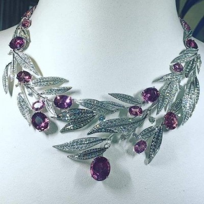 #CHAUMET #Collier #Platine #Platinum #Ameyhst #Améthyste #Diamant #Diamond