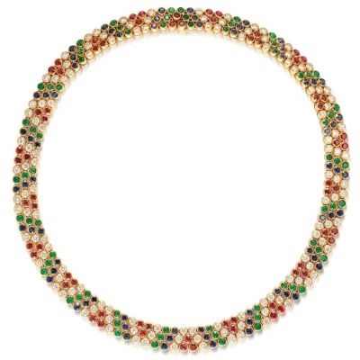 #CHAUMET #Sapphire #ruby #Emerald #Diamond #Necklaces #Saphir #Rubis #Emeraude #diamant #collier
