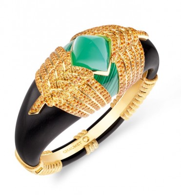 CHAUMET#Ring#Emerald#Malachite#Enamel#18Kgold#Ring