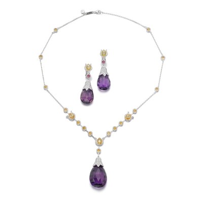 #CHOPARD #Gem set and diamond demi-parure
