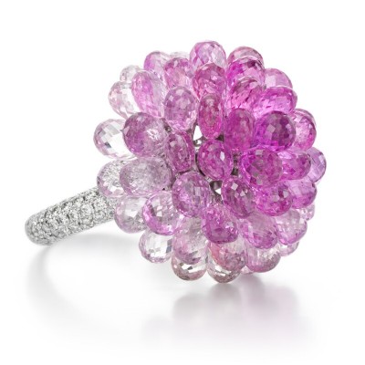 #CHOPARD #Pink sapphire #Saphir rose #diamond #diamant #ring #bague