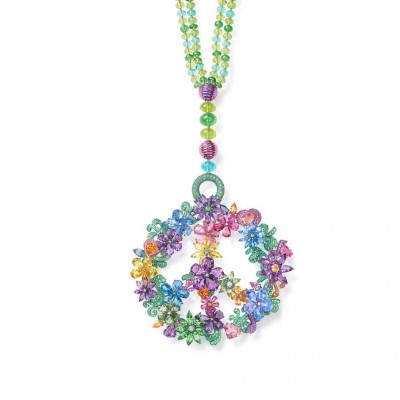 #CHOPARD #necklace #peridots #tsavorites #apatites #colour gemstones #collier