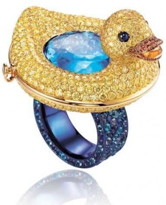 #CHOPARD # yellow diamonds #amethysts #Paraiba tourmaline #sapphire #orange sapphires #topazes #lazulites #blue cabochon sapphires