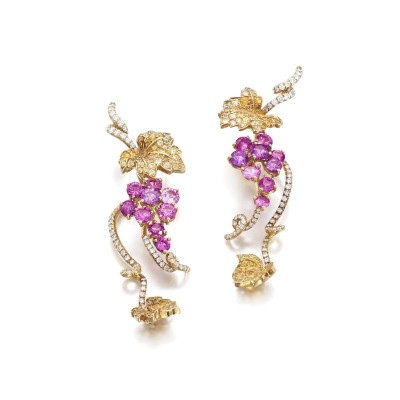 #DIOR #coloured sapphires #diamonds #earrings