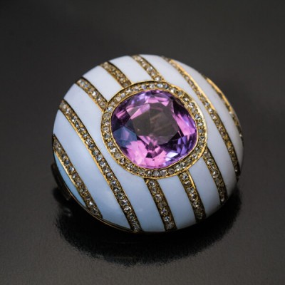 #FABERGE #ANTIQUE #Russia #St. Petersburg #1890s #Enamel #Email #Tourmaline