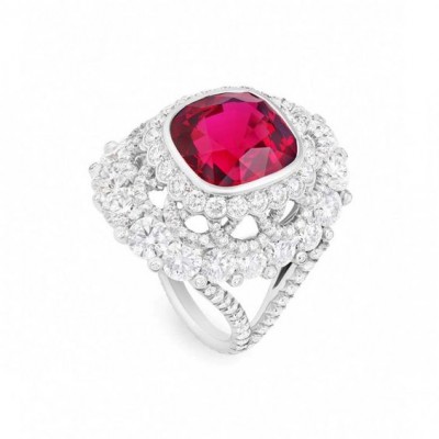 #FABERGE #Burnese spinel #ring #platinum #diamonds #spinelle birman #platine #diamants