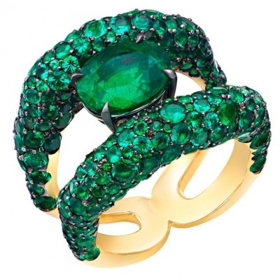 #FABERGE #Ring #Emeralds