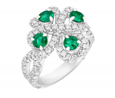 #FABERGE #Ring #emerald #diamond