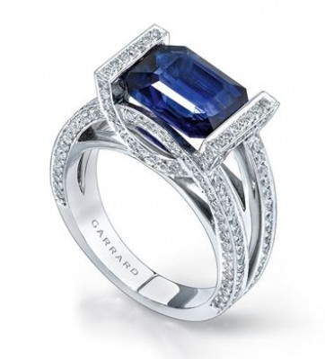 #GARRARD #sapphire #diamonds #ring