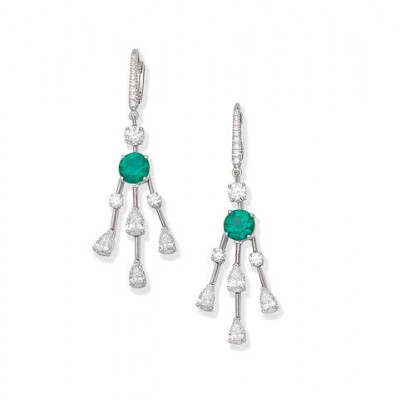 #GRAAF #Diamond #Emerald #Earrings