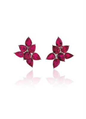 #GRAAF #Diamond #Rubies #'Abstract' Earrings