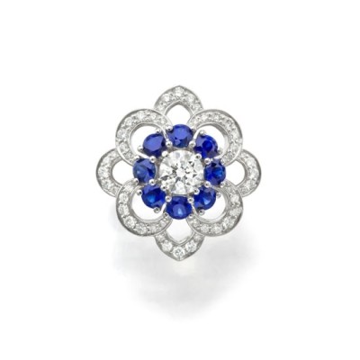 #GRAAF #Diamond #Sapphire #Platinum #Ring #Diamant #Saphir #Platine #Bague
