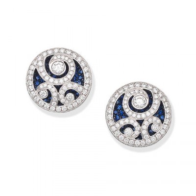 #GRAAF #Diamonds #Sapphires #Earrings