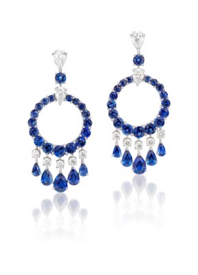 #GRAAF #Sapphire and Diamond 'Mini Gypsy' #Earrings
