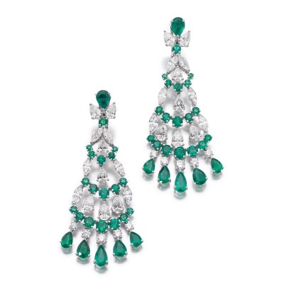#GRAAF #emerald #diamond #earrings #émeraude #diamant #boucles d'oreilles