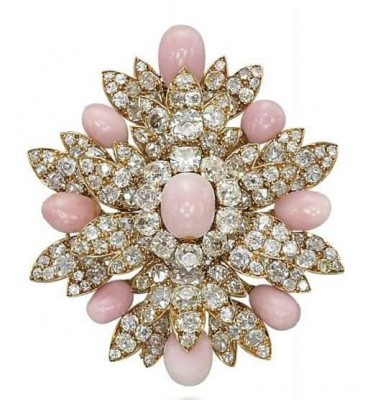 #HARRY WINSTON #Conch pearls #Diamond #Brooch_1
