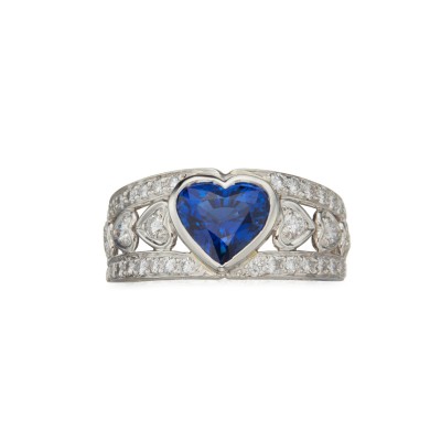 #HARRY WINTSON #Sapphire #Diamond #Ring #saphir #diamant #bague