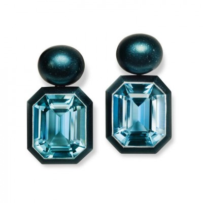 HEMMERLE-earrings-aluminium-aquamarine