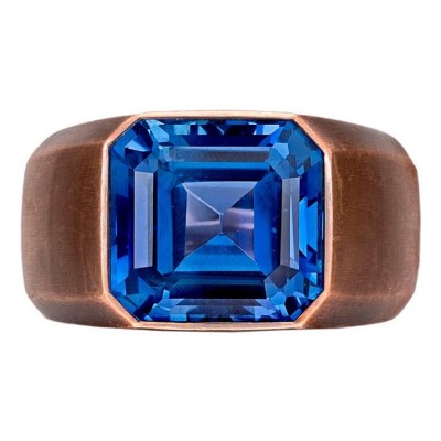 HEMMERLE-ring-white gold-bronze-saphire