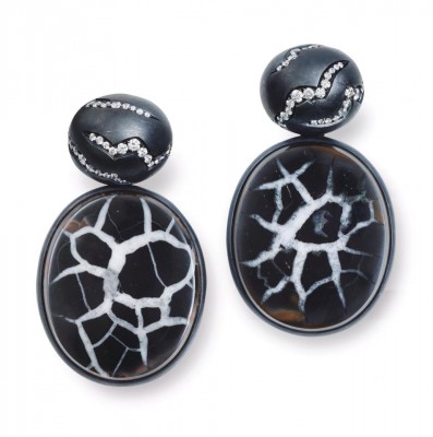 HEMMERLE-septarian-diamonds-whit gold-silver