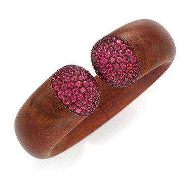 HEMMERLE-spinelle-bois de rose-Bracelet