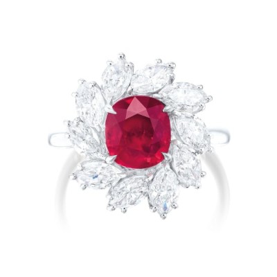#JACQUES TIMEY for HARRY WINSTON #Ruby #Diamond Ring #diamant #rubis #bague