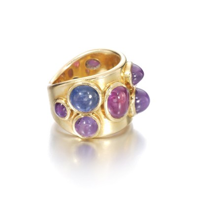 #JAR #Coloured sapphire #ruby #ring