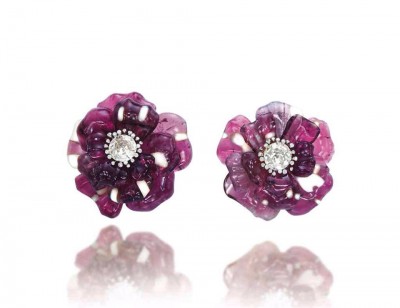 #JAR #Earrings #Tourmaline #Agate #Diamonds #Platinum #Gold #Solde $521,174 at the Sotheby's Auction Geneva MAY 2015
