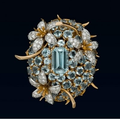 #JEAN SCHLUMBERGER #Aigue-marine #diamant #Aquamarine #diamond