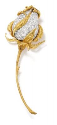 #KUTCHINSKY #Diamond #Platinum #Gold #Brooch #Diamant #Platine #Or #broche