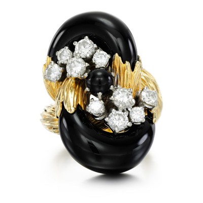 #KUTCHINSKY #Onyx #diamond #ring #Diamant #bague #1975