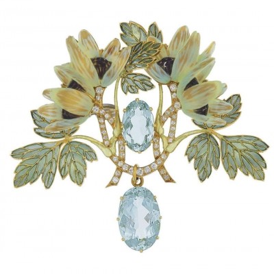 #LALIQUE #Brooch #Broche #'The Wood Anemone'
