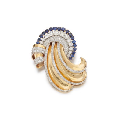#MAUBOUSSIN #Sapphire #diamond #brooch #Spilla #zaffiri #diamanti #saphir #diamant #broche