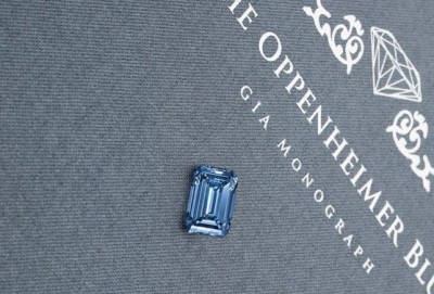 Oppenheimer blue diamond 14.62ct. Source Christie's