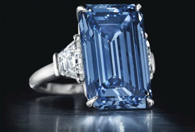 Oppenheimer blue diamond 14.62ct. Source Christie's