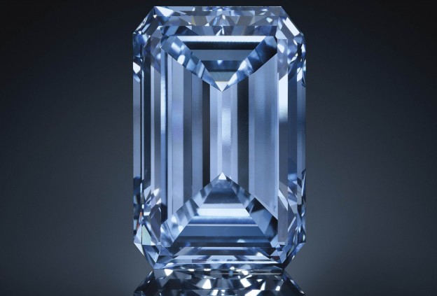 Oppenheimer blue diamond 14.62ct. Source Christie's