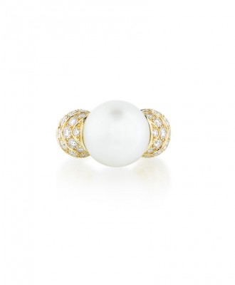 #REZA #Bague #PerleCulture #Diamants #CulturedPearl #Diamond #Ring