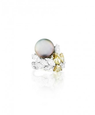 #REZA #Bague #PerleDeCulture #Diamants #CulturedPearl #Diamond #Ring