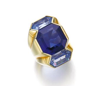 #SUZANNE BELPERRON #Bague #or jaune #saphir #Circa 1960 #Ring #yellow gold #sapphire
